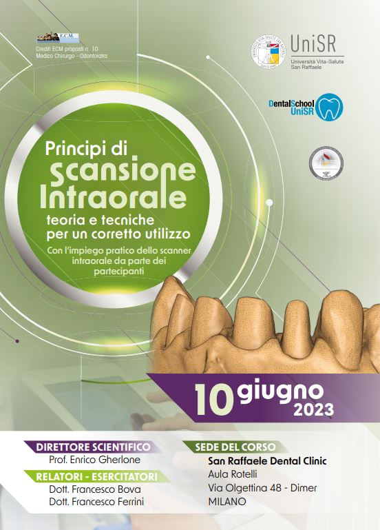 Principi di scansione intraorale: teoria e tecniche per un corretto utilizzo – MILANO